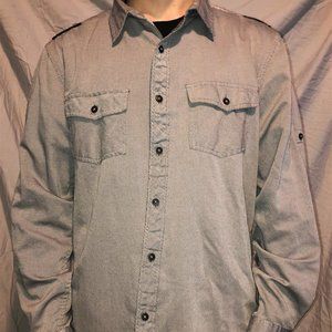 Men's Button Down Striped Shirt
